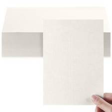 Geosar 50 Sheet Linen Cardstock 5 x 7 Invitation Heavyweight Printer Paper 92lb