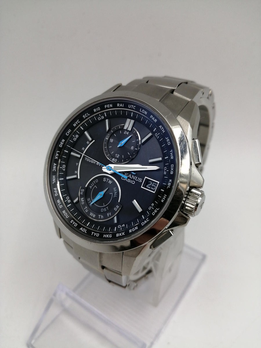 Casio Oceanus OCW-T2500 Men's Watch Solar Radio Used | eBay