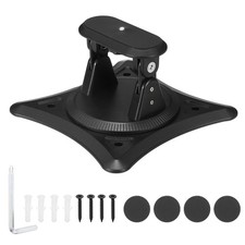 Foldable Projector Wall Mount Adjustable Length 10cm 1/4" Screw, Black