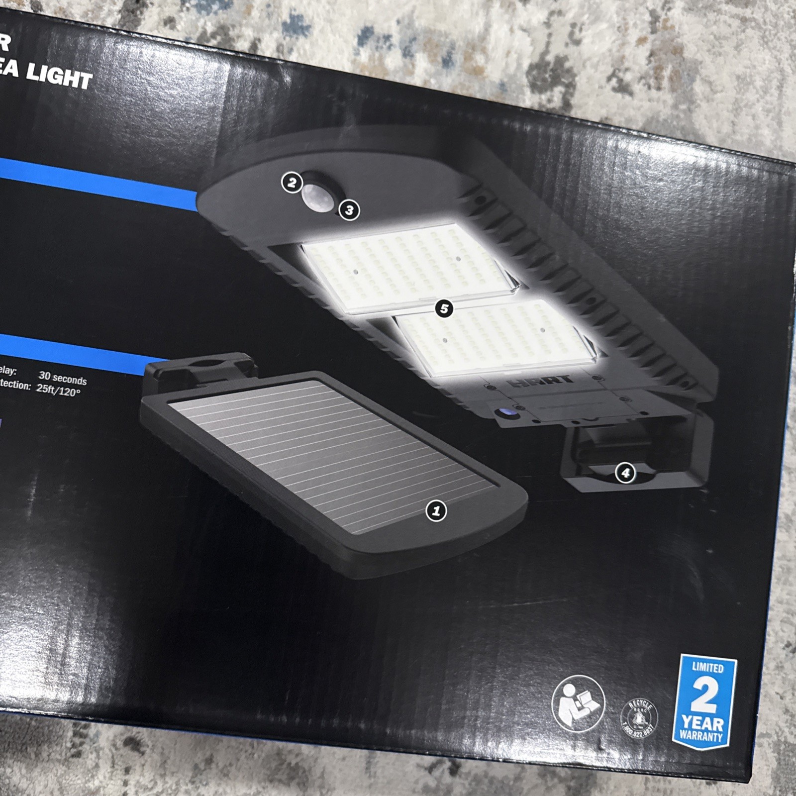 New HART Premium Solar Street & Area Light – 5000 Lumens Outdoor LED Motion Send