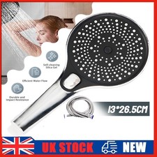 High Pressure Bath Shower Head 3 Mode Large Chrome Handset Heads Water Saving UK