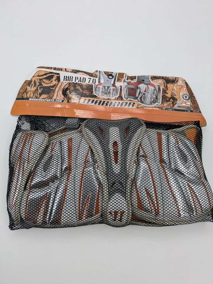 Almohadilla acanalada Warrior Sports Adrenaline 7.0 blanca/naranja lax/lacrosse Foto 4 de 4