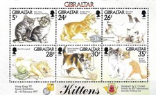 GIBRALTAR MS 803 CATS / KITTENS 1997