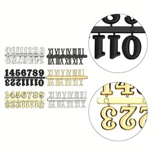 Enhance Your Home Decor DIY Roman Numeral Clock Parts Gold Silver Black Options
