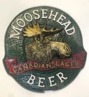 Vintage Moosehead Canadian Lager Beer Wall Sign Mancave 3D Faux Wood