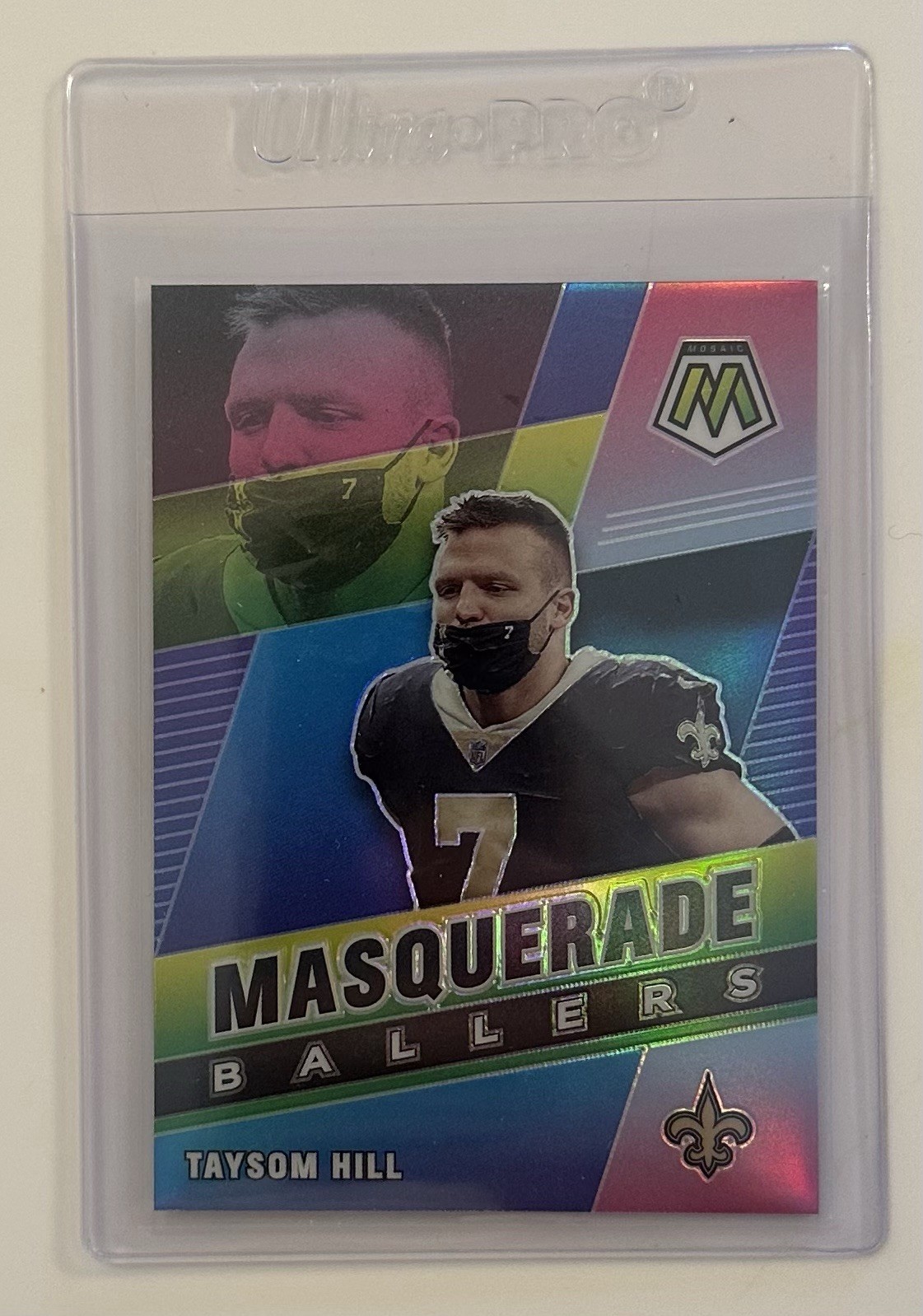 2021 Mosaic Taysom Hill Masquerade Ballers #MB-3 Saints