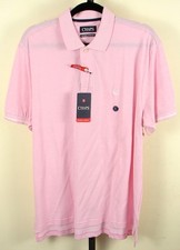 Chaps Natural Stretch Pink Polo Shirt Men's Size L NWT