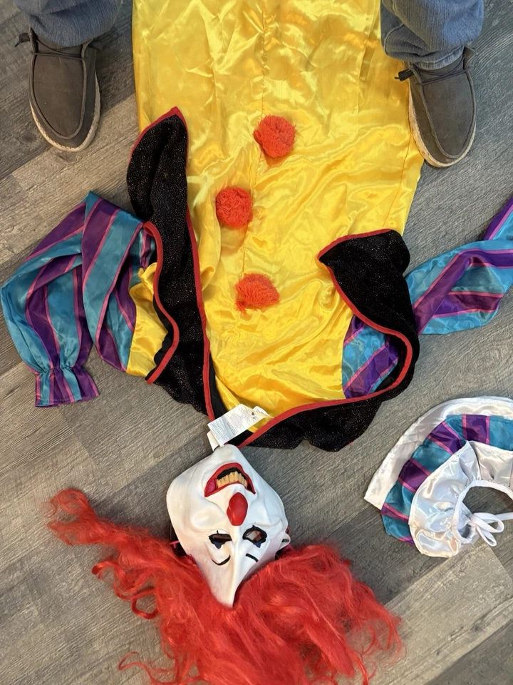 It The Movie Pennywise el Payaso Disfraz Completo Adulto SM/MD Nuevo Foto 4 de 4