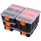 Small Parts Organizer, 4-Box Set, Durable