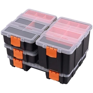 Small Parts Organizer, 4-Box Set, Durable