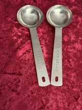 Set Of 2 stainless steel Ghirardelli barista spoons/scoops