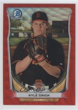 2014 Bowman Draft Top Prospects Chrome Red Wave Refractor 24/25 Kyle Crick 1j6