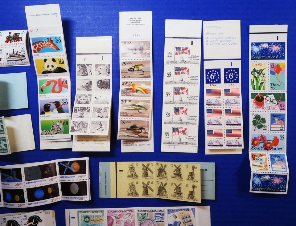 US Postage Lot of 19 Different Complete MINT MNH Stamp Booklets FV $67.94 - Image 2 of 4