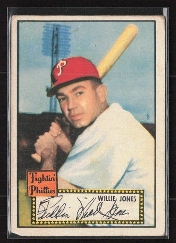 Willie Jones #47 1952 Topps card