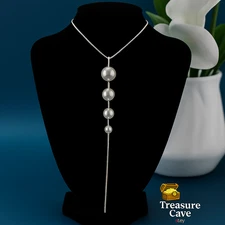 Elegant Long Tassel Pearl Necklace ? Fashion Statement Pendant Jewelry for Women
