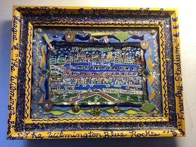 Pamella Bounds-Seemans Folk Art Fawley Stadium The Wilmington Blue Rocks