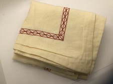 Tommy Bahama Home European Pillow Sham Vanilla Linen Cotton 26x26