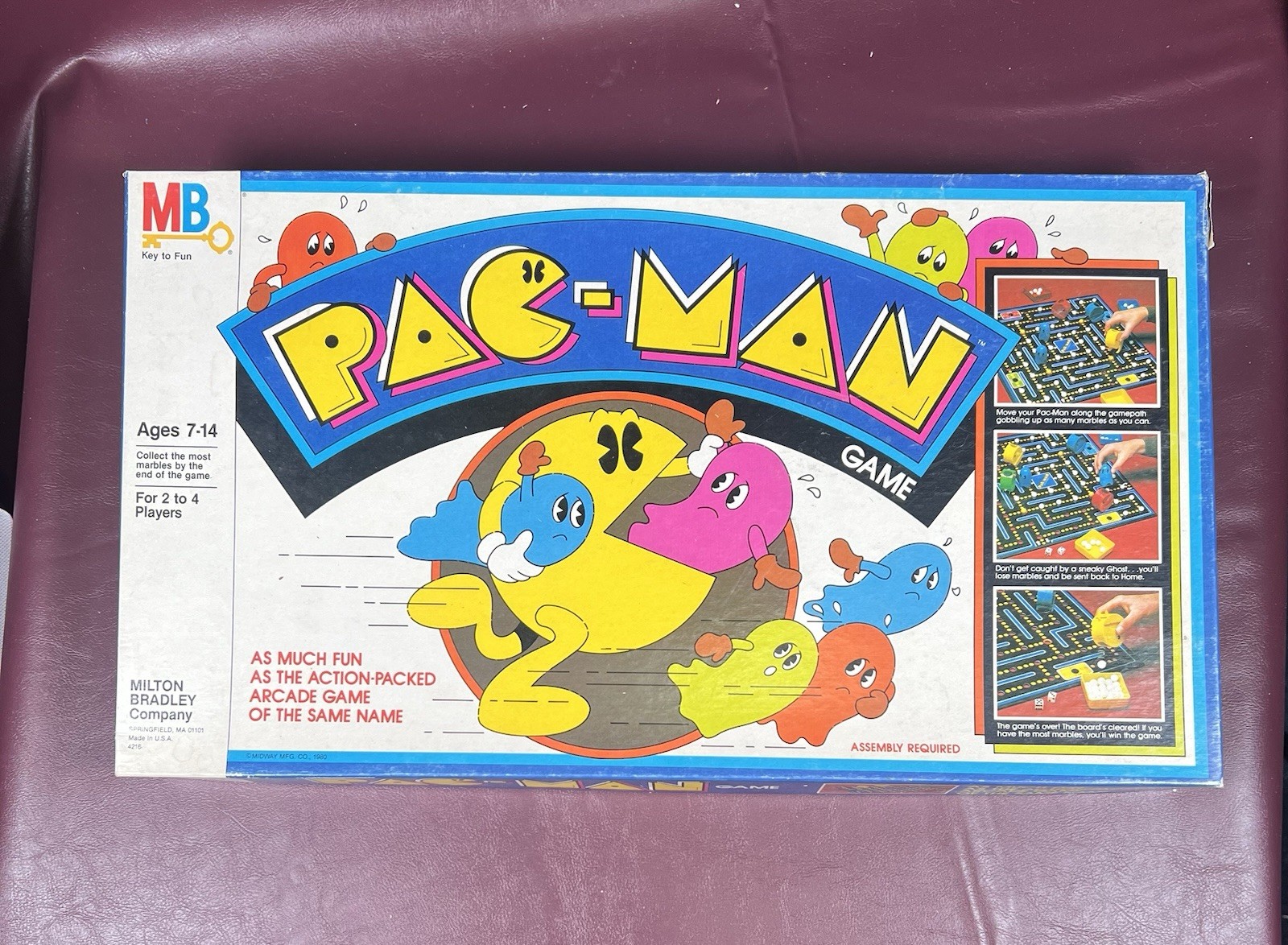 Vintage 1982 Pac-Man Board Game by Milton Bradley