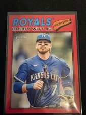 2026 Topps Heritage Red Border Bobby Witt 160 +Base card of same card