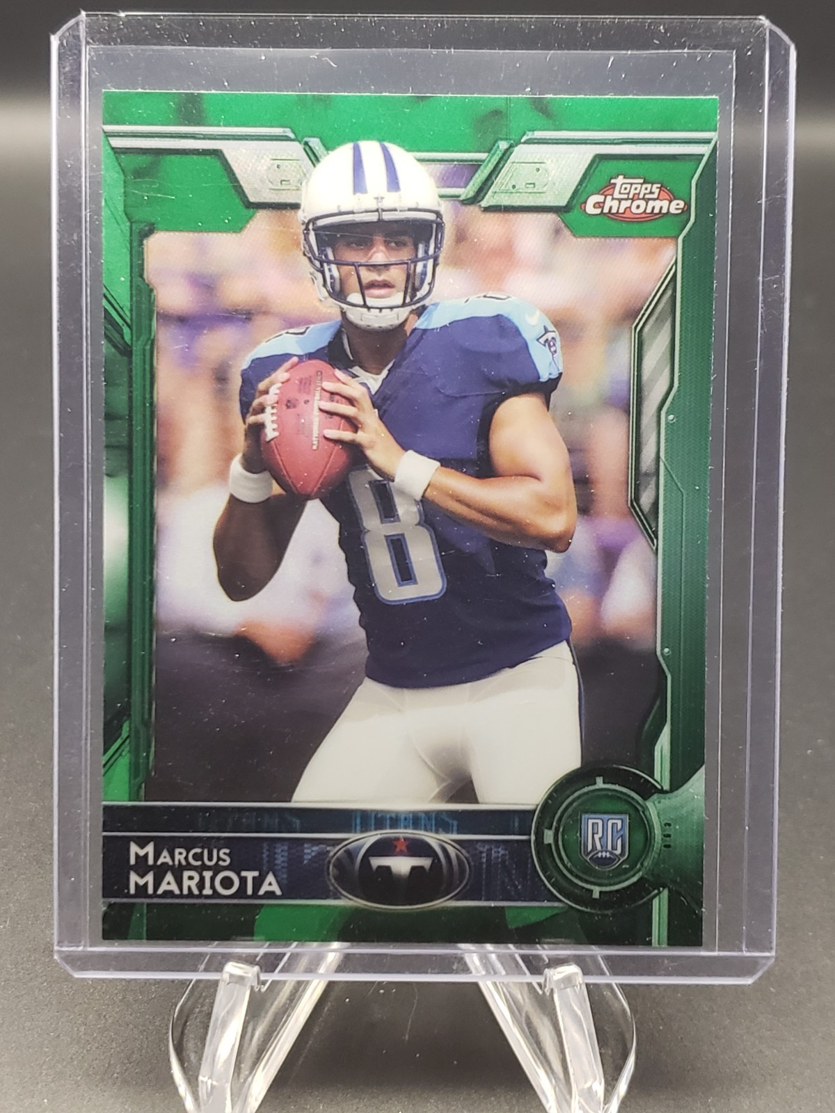 2015 Topps Chrome - Rookies Marcus Mariota #150 Green Refractor (RC)