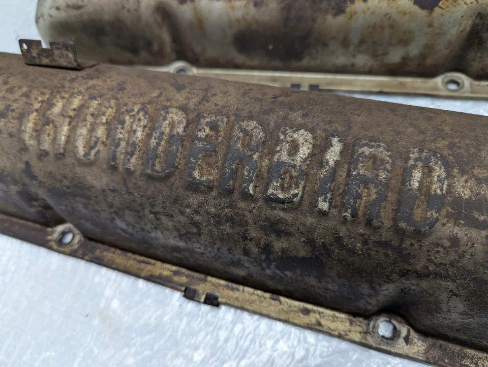 1961-64 "Thunderbird" Valve Covers FE 390 406 427 428 Ford Steel Cover  - Image 2 of 4