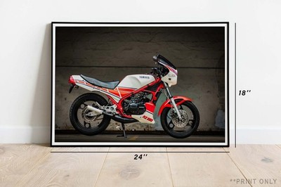 Yamaha RZ350 Banner Poster Sign Street Bike Wall Art Sign Graphics
