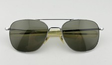 Randolph Engineering Aviator Sunglasses 5 1/2 Silver Chrome RE 58-20 Bayonet 10