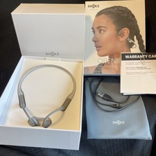 Shokz - OpenRun Bone Conduction Endurance Headphones - Gray - Excellent