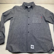 Signature Innovation Group XS Flannel Shirt Gray Button Up USA Made SIG