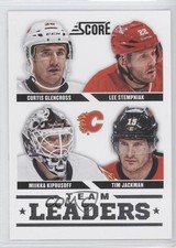2013 Score Team Leaders Curtis Glencross Lee Stempniak Miikka Kiprusoff #554 0a7