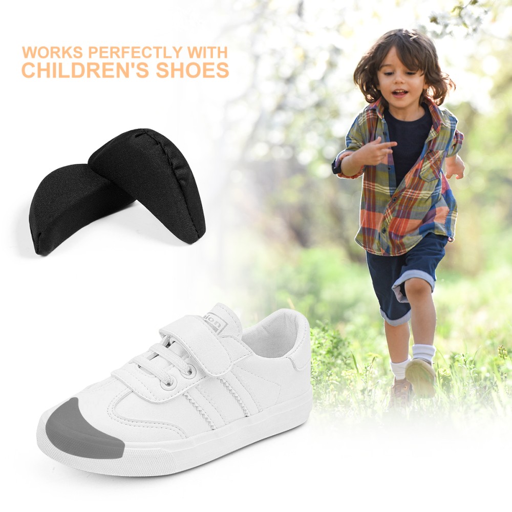 Sponge Shoe Filler Toe Plug Inserts For In Big Shoes Black