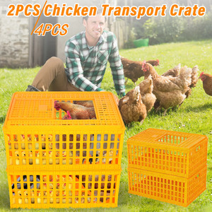 2/4pcs Geflügel Transportkiste Hühnerkiste 77x55x33cm für Huhn, Ente, Gans,Taube