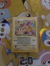 _'s HAPPY BIRTHDAY PIKACHU Card BLACK STAR PROMO Set #24 Holo WOTC