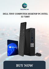 DELL Micro Desktop PC Computer i7, i5 Up to 32GB RAM, NVMe SSD, Windows 11 Wi-Fi