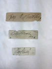 Lot of 3 Vintage Civil War General Benjamin Butler Signed Clips – With COA
