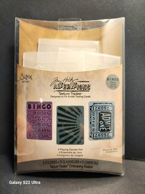 RARE TIM HOLTZ ALTERATIONS A2 TEXTURE FADES EMBOSSING PLAYING GAMES SET #657193