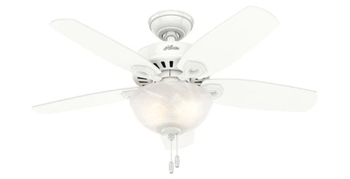 Hunter Fans - Builder 42 Inch Ceiling Fan with LED Light Kit and Pull Chain-Snow - Picture 1 of 4
