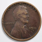 1911-S Lincoln Wheat Penny Cent Very Good (VG) - Damaged