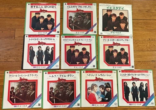 Lot of 10 BEATLES Japan 7" vinyl 45s YESTERDAY I Feel Fine HEY JUDE Let it Be