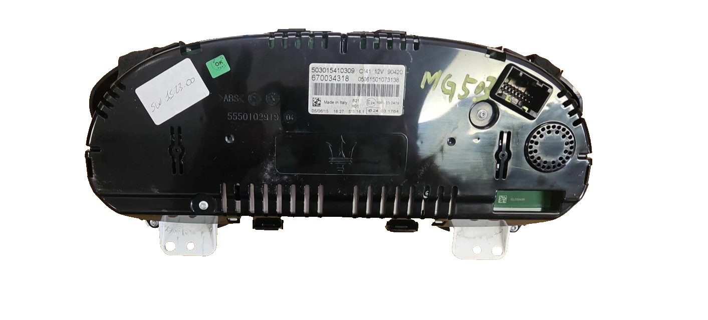 Maserati Ghibli 2016 Speedometer P/N 670034318