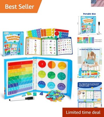 Magnetic Fraction Educational Puzzle, Magnetic Fraction Tiles & Fraction Circ...