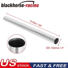 4 Od 30 Length T304 Stainless Steel Diy Custom Mandrel Exhaust Tube Pipe