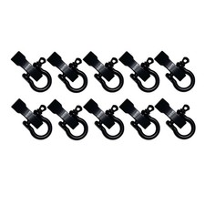 10 Sets Metal Bow Shackle,Alloy Umbrella Rope Buckle, Adjustable D Buckle8050