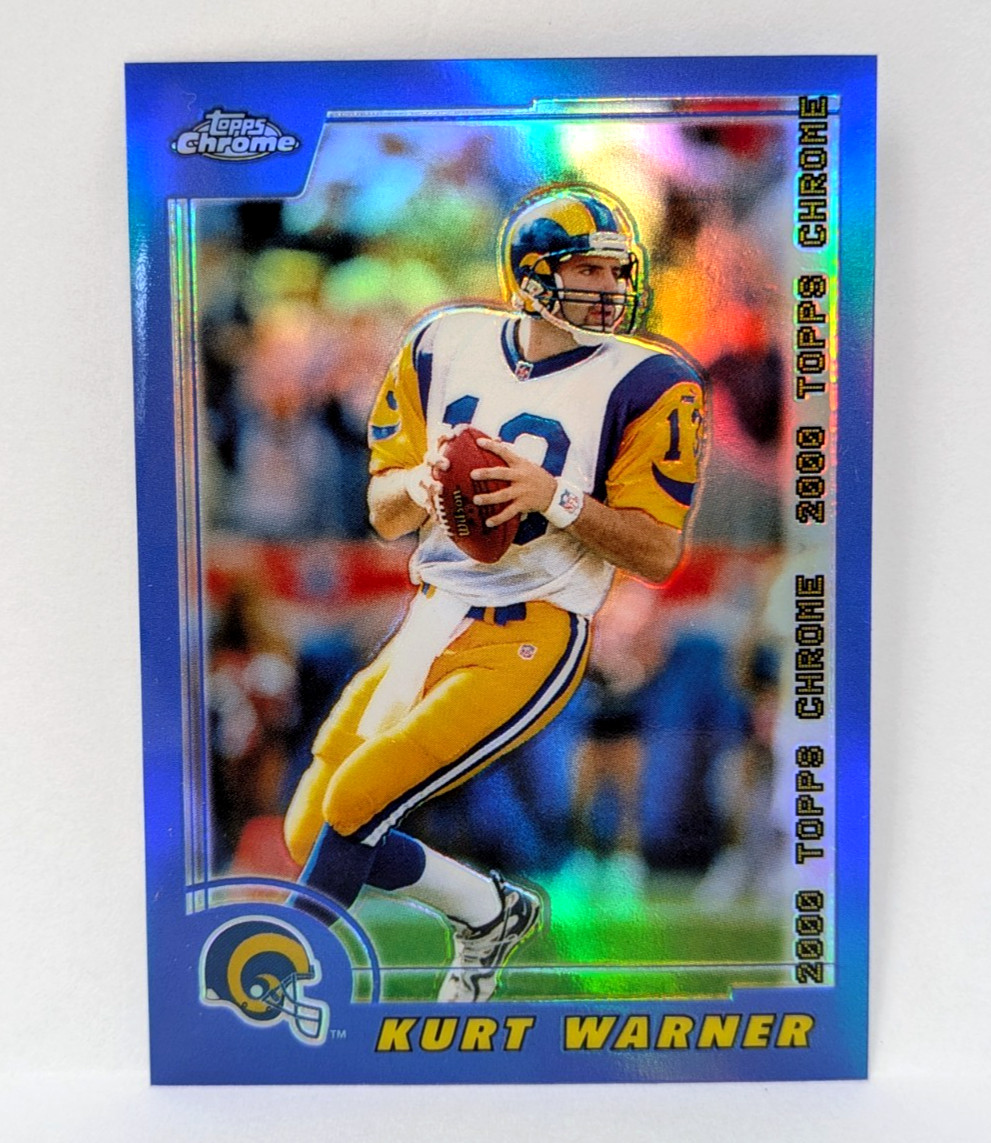 2000 Topps Chrome REFRACTOR - KURT WARNER - #20 - Rams HOF
