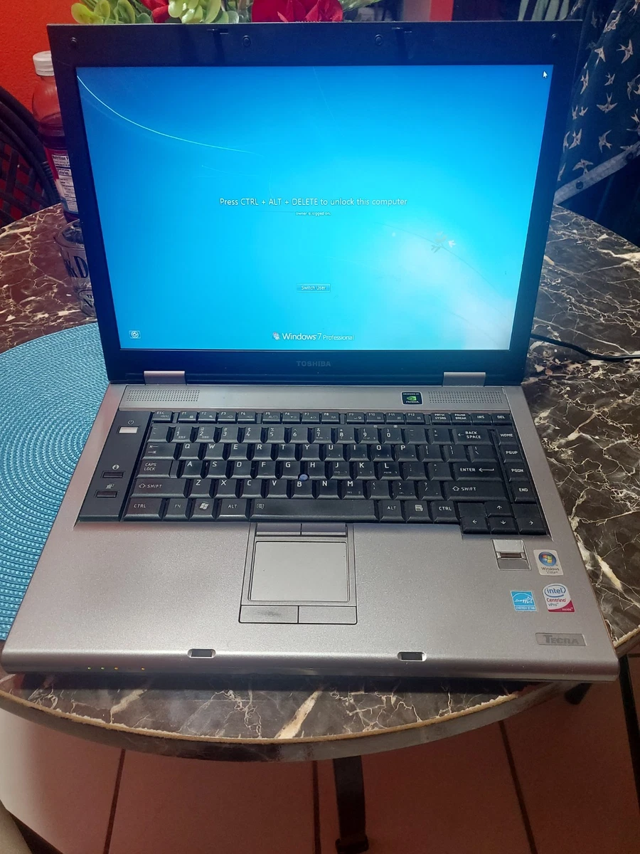 Toshiba Intel Core 2 Duo Windows 7 Professional PC Laptops