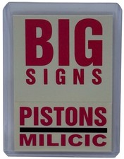 Darko Milicic 2003-04 Fleer Platinum Basketball Big Signs Card Detroit Pistons 4