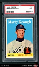 1958 Topps #371 Marty Keough Red Sox PSA 7 - NM