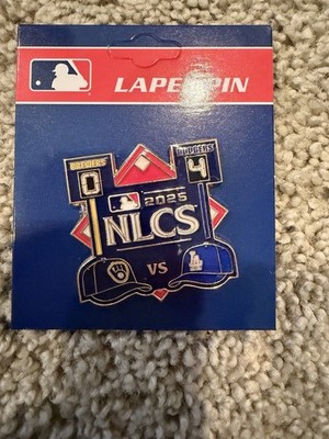 2025 MLB Postseason NLCS Pin Los Angeles Dodgers Milwaukee Brewers With Result