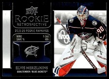 2020-21 Upper Deck Rookie Retrospective Elvis Merzlikins Columbus Blue Jackets