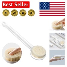 Nylon Bristle Bath Brush - Long Handled for Smooth Skin Relaxing Massage